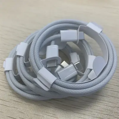 Picture of Pix 60W Nylon Braid Double Type-C PD Fast Charger Cable-1m 60W Nylon Braid USB Type C to Type C Fast Charger Cable For Apple iPhone 15 Pro Max MacBook iPad pro12 Samsung S23 S22