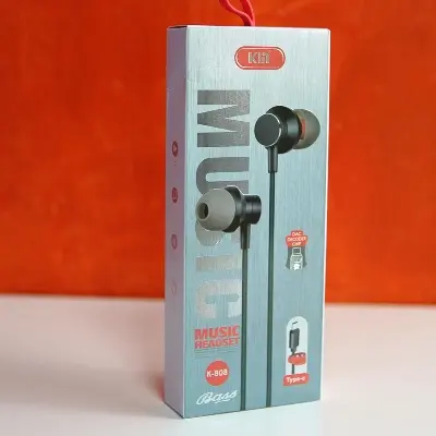 Picture of In-Ear Earphone-3.5mm Super Bass In-Ear Earphone Braided Wire Headset -Fashionable Wiring Cloth Cord Subwoofer Headphones In-Ear Braided Cord Wired Earplugs