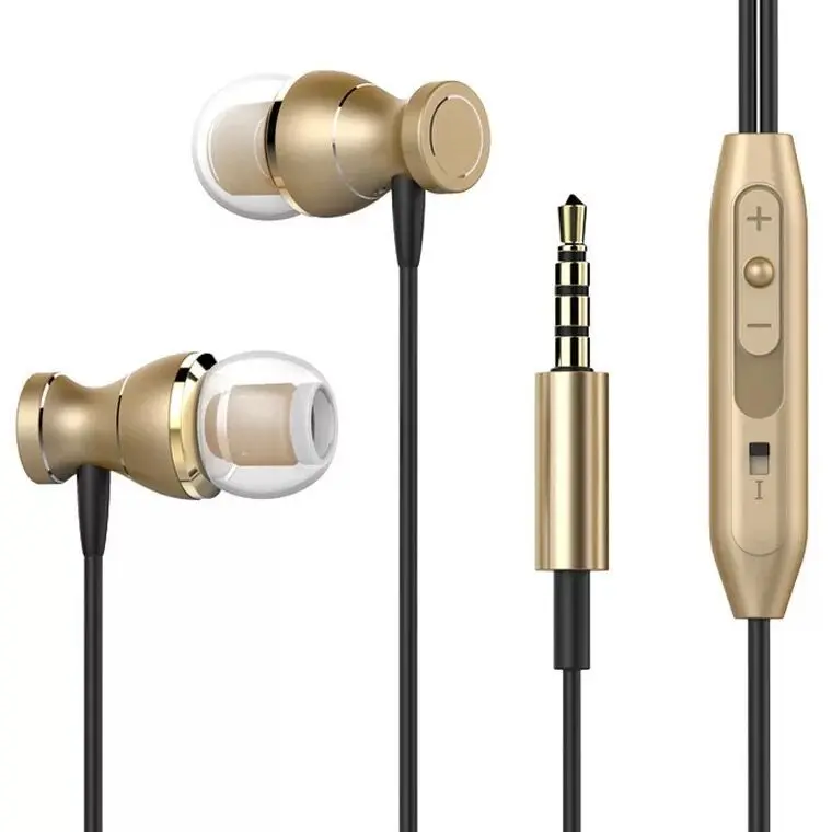 Picture of Magnetic Earphones with Mic Buds- 3.5mm Magnetic Super Bass In-Ear Earphone-In-Ear Magnet Earphones, Volume Adjustment Earphones With Mic, Suitable For Universal For Android Phones