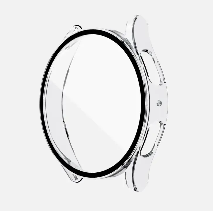 Picture of Pix Samsung Galaxy Watch 6 Case and Screen Protector-Full Coverage Tempered Glass With Bumper PC Samsung Galaxy Watch 6 Classic 40mm/44mm -Hard PC Cover for Galaxy Watch 6