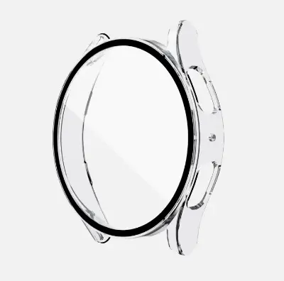 Picture of Pix Samsung Galaxy Watch 6 Case and Screen Protector-Full Coverage Tempered Glass With Bumper PC Samsung Galaxy Watch 6 Classic 40mm/44mm -Hard PC Cover for Galaxy Watch 6