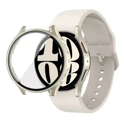 Picture of Pix Samsung Galaxy Watch 6 Case and Screen Protector-Full Coverage Tempered Glass With Bumper PC Samsung Galaxy Watch 6 Classic 40mm/44mm -Hard PC Cover for Galaxy Watch 6
