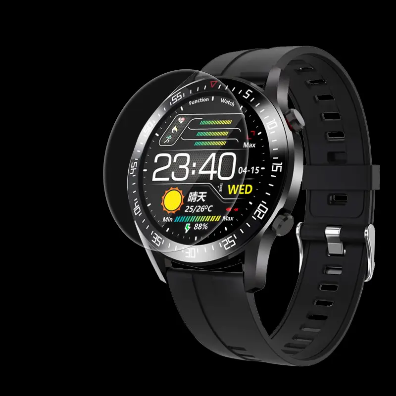 Picture of Pix Samsung Galaxy Watch 4/5- 40mm/44mm Screen Protector- Full Cover Soft Poly Screen Protector-Samsung Galaxy Watch 4 Classic 42mm/ Watch 4/5-40mm/44mm Soft Clear Soft Film Watch Screen Protector