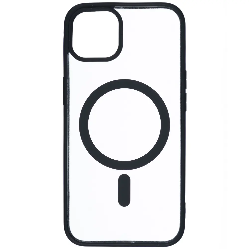 Picture of For Apple iPhone Magsafe Case -Magnetic Shockproof Transparent Wireless Charging Case For iPhone 15/15 Pro Max/15 Plus/14/14 Pro/14 Pro Max/13 Pro Max/13 Pro/13/13 Mini/12 Pro/12 Pro Max/12 Mini Transparent Protective Magsafe Border Phone Back Case