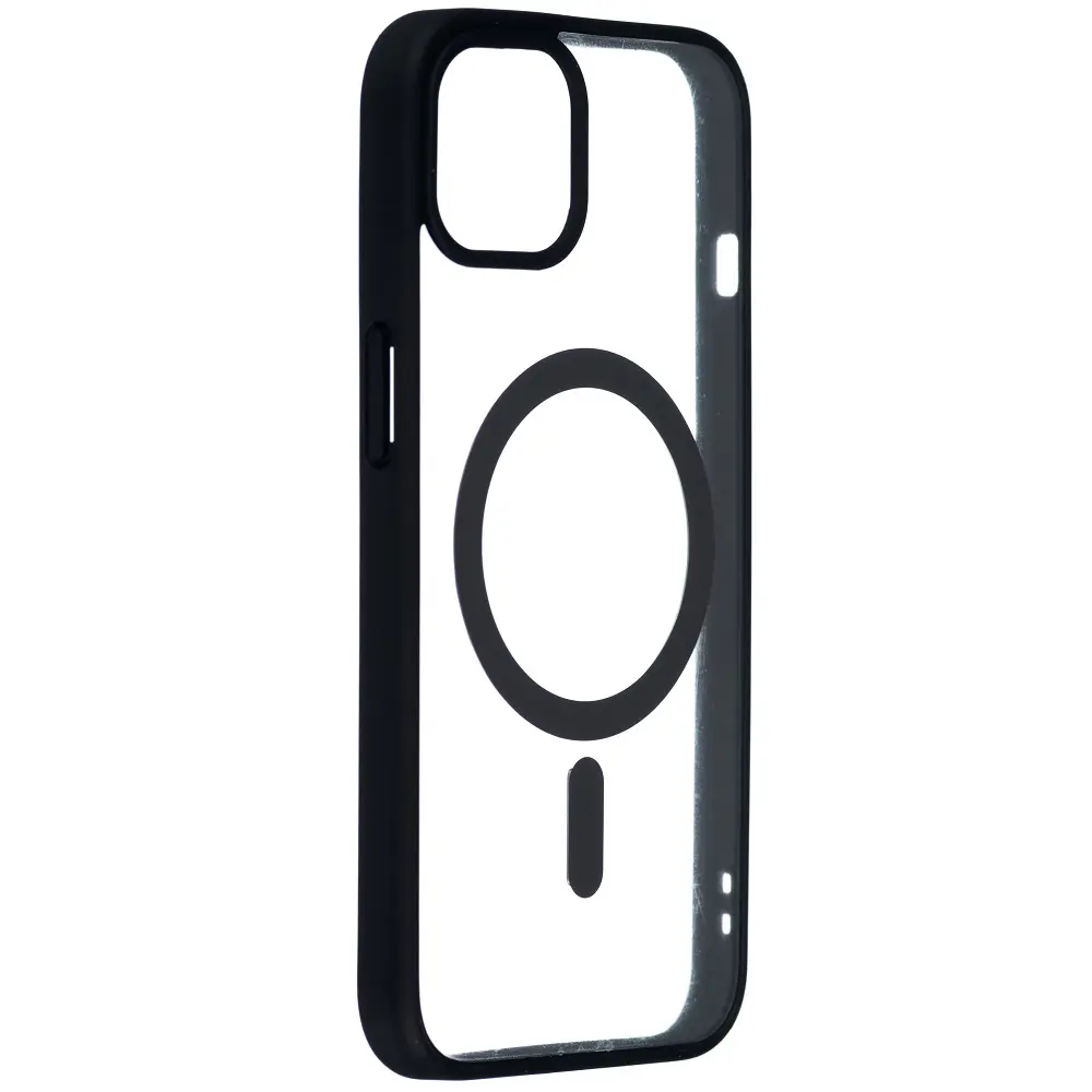 Picture of For Apple iPhone Magsafe Case -Magnetic Shockproof Transparent Wireless Charging Case For iPhone 15/15 Pro Max/15 Plus/14/14 Pro/14 Pro Max/13 Pro Max/13 Pro/13/13 Mini/12 Pro/12 Pro Max/12 Mini Transparent Protective Magsafe Border Phone Back Case