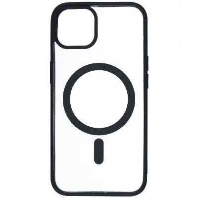 Picture of For Apple iPhone Magsafe Case -Magnetic Shockproof Transparent Wireless Charging Case For iPhone 15/15 Pro Max/15 Plus/14/14 Pro/14 Pro Max/13 Pro Max/13 Pro/13/13 Mini/12 Pro/12 Pro Max/12 Mini Transparent Protective Magsafe Border Phone Back Case