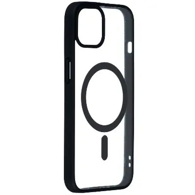 Picture of For Apple iPhone Magsafe Case -Magnetic Shockproof Transparent Wireless Charging Case For iPhone 15/15 Pro Max/15 Plus/14/14 Pro/14 Pro Max/13 Pro Max/13 Pro/13/13 Mini/12 Pro/12 Pro Max/12 Mini Transparent Protective Magsafe Border Phone Back Case