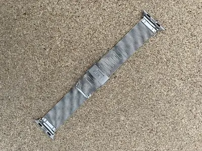Picture of Pix Apple Watch Metal Strap- Non Magnetic Chain Metal Bucket Slim Milanese Strap For 49mm/45mm/44mm/42mm-Luxury Metal Straps for Watch Ultra Series 8 7 5 6 5 4