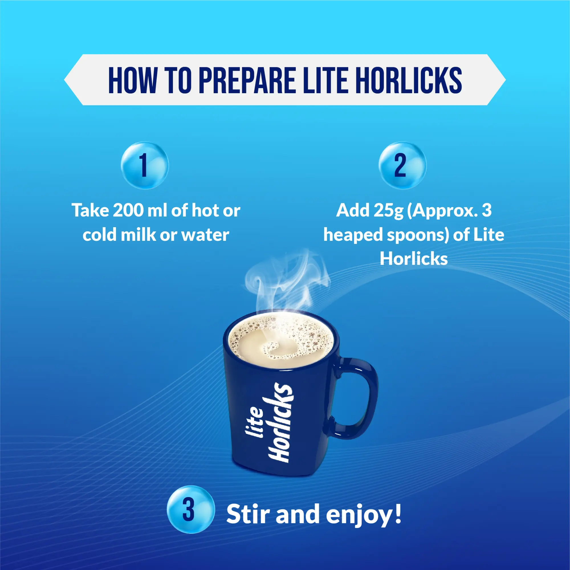 Picture of Horlicks Lite Health and Nutrition Drink Jar 400g (Powder Drink)