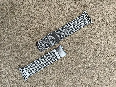Picture of Pix Apple Watch Metal Strap- Non Magnetic Chain Metal Bucket Slim Milanese Strap For 49mm/45mm/44mm/42mm-Luxury Metal Straps for Watch Ultra Series 8 7 5 6 5 4
