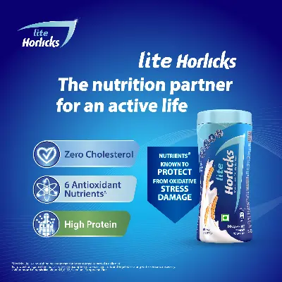 Picture of Horlicks Lite Health and Nutrition Drink Jar 400g (Powder Drink)