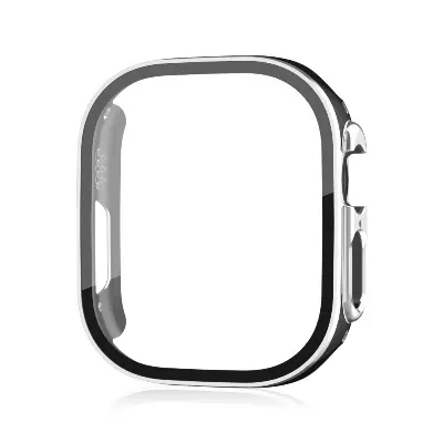 Picture of Pix Apple Watch 49mm Dual Color Protector Case- Dual Color Tempered Glass Screen Protector + Watch Case For Apple Watch Series 8- 49mm-Primium Quality Two -Color PC+ Tempered Film Protection Case