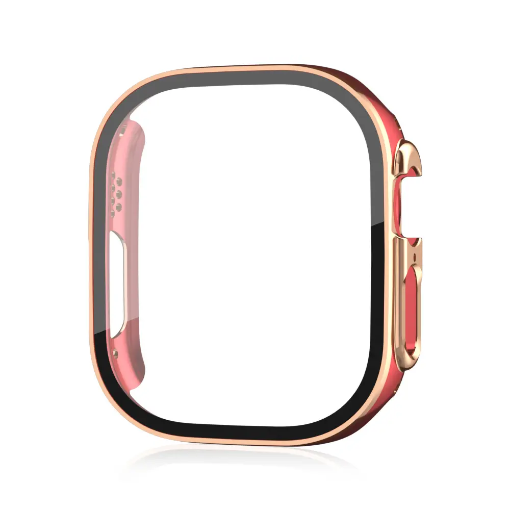 Picture of Pix Apple Watch 49mm Dual Color Protector Case- Dual Color Tempered Glass Screen Protector + Watch Case For Apple Watch Series 8- 49mm-Primium Quality Two -Color PC+ Tempered Film Protection Case