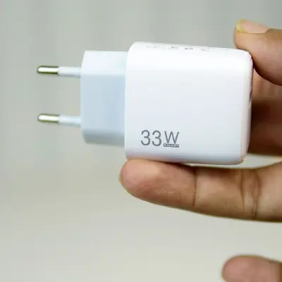 Picture of PIX 33W Charger with Type C Cable for Xiaomi, Realme, Oppo, Vivo, Samsung Android Smartphone with 3 month warranty