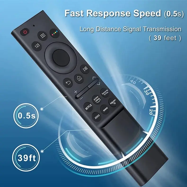 Picture of Samsung Smart TV Flat Remote- Samsung TV Remote No Voice Control- Suitable For Samsung LED QLED 4K 8K UHD HDR Smart TV- Control Remote Infrarrojo Con Netflix, Prime Video, Samsung TV Plus
