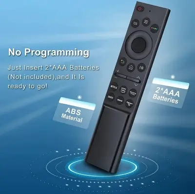 Picture of Samsung Smart TV Flat Remote- Samsung TV Remote No Voice Control- Suitable For Samsung LED QLED 4K 8K UHD HDR Smart TV- Control Remote Infrarrojo Con Netflix, Prime Video, Samsung TV Plus