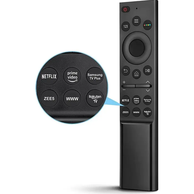 Picture of Samsung Smart TV Flat Remote- Samsung TV Remote No Voice Control- Suitable For Samsung LED QLED 4K 8K UHD HDR Smart TV- Control Remote Infrarrojo Con Netflix, Prime Video, Samsung TV Plus