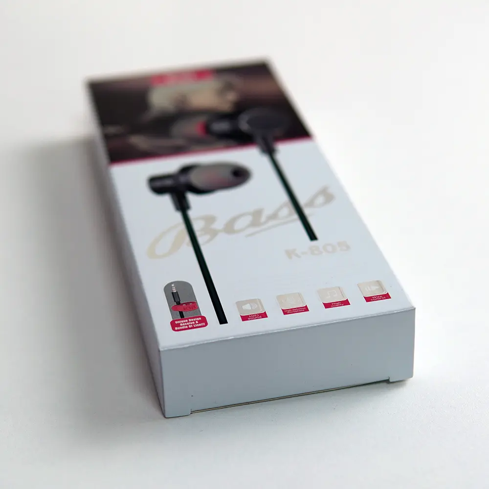 Picture of Pix KIN K-805 Earphone- K805 with 3.5mm Plug For Listening To Music and Calling Super Bass Earphone with Microphone