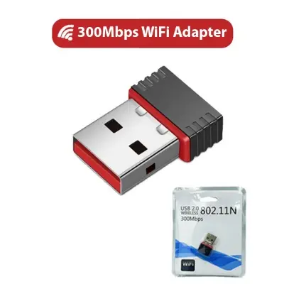 Picture of Pix Wifi Receiver 802.11N Adapter 300 Mbps- USB Mini Wireless Small Network Card - Usb 2.0 Wireless Card 300mbps