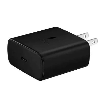 Picture of For Samsung 45W USB-C Power Adapter- Samsung 45W Watt 2 Pin UK Plug Fast Charging Power Adapter (Made in Vietnam)- Samsung Original 45 W PD Adapter Without Cable