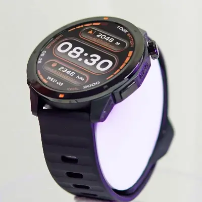 Picture of Pix Racer GP.S AMOLED Screen Smart Watch- Pix Racer Built-in G.PS 3ATM Waterproof 1.43" Dynamic AMOLED HD Screen Bluetooth Call NFC Health Monitoring Smartwatch- Premium Quality AMOLED Screen Smart Watch For Android And IOS Supported (Black Color)