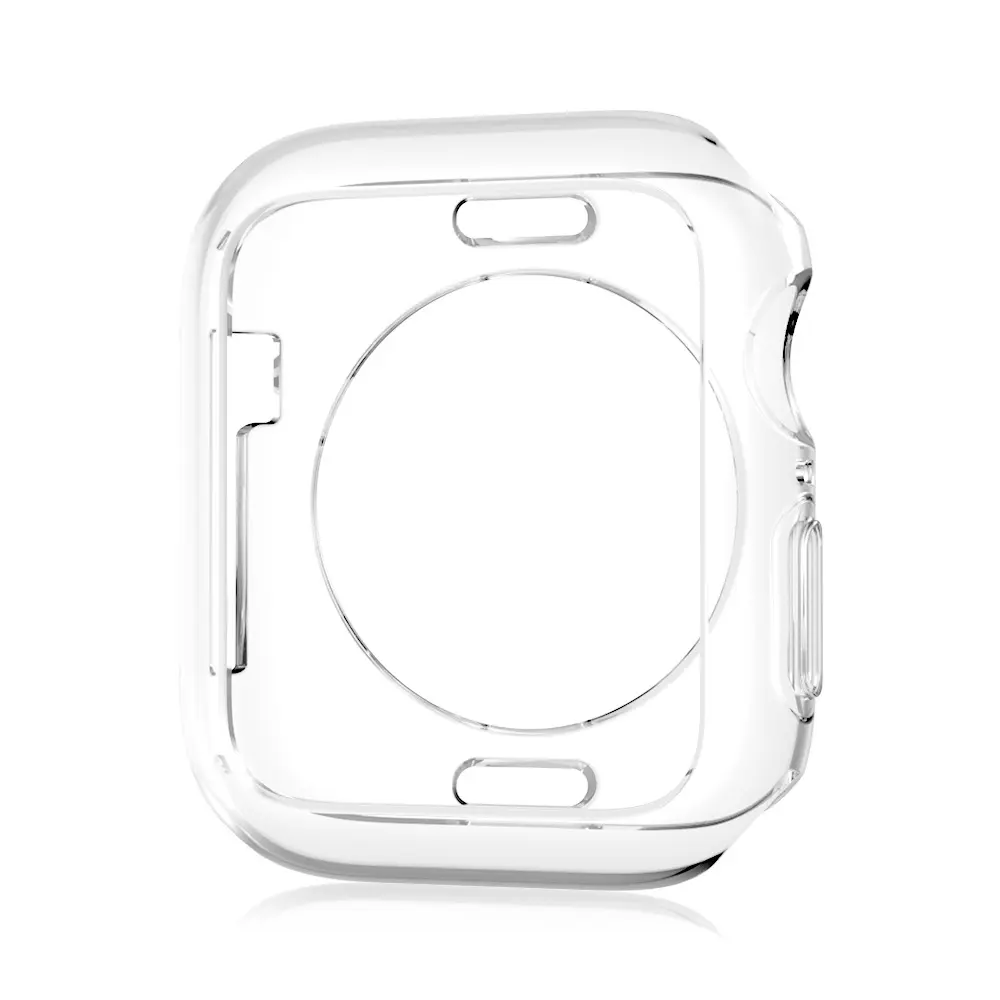 Picture of Pix Apple Watch 42/44/45mm Soft Protective Case- Apple Watch Series 8 7 6 5 4 45mm 44mm 42mm Back Side Case- Half Pack Hollow Silicone Protective Case For 42/44/45mm Smart Watch Case