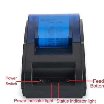 Picture of Pix 58D Desktop Pos Printer - Bluetooth and USB Thermal Pos Printer 58mm support cash drawer