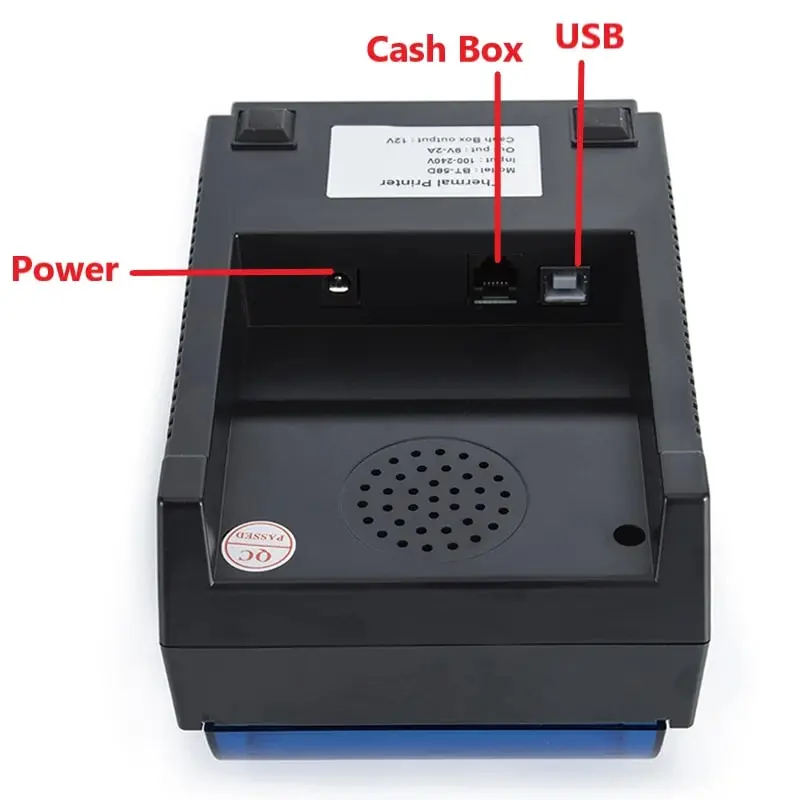Picture of Pix 58D Desktop Pos Printer - Bluetooth and USB Thermal Pos Printer 58mm support cash drawer