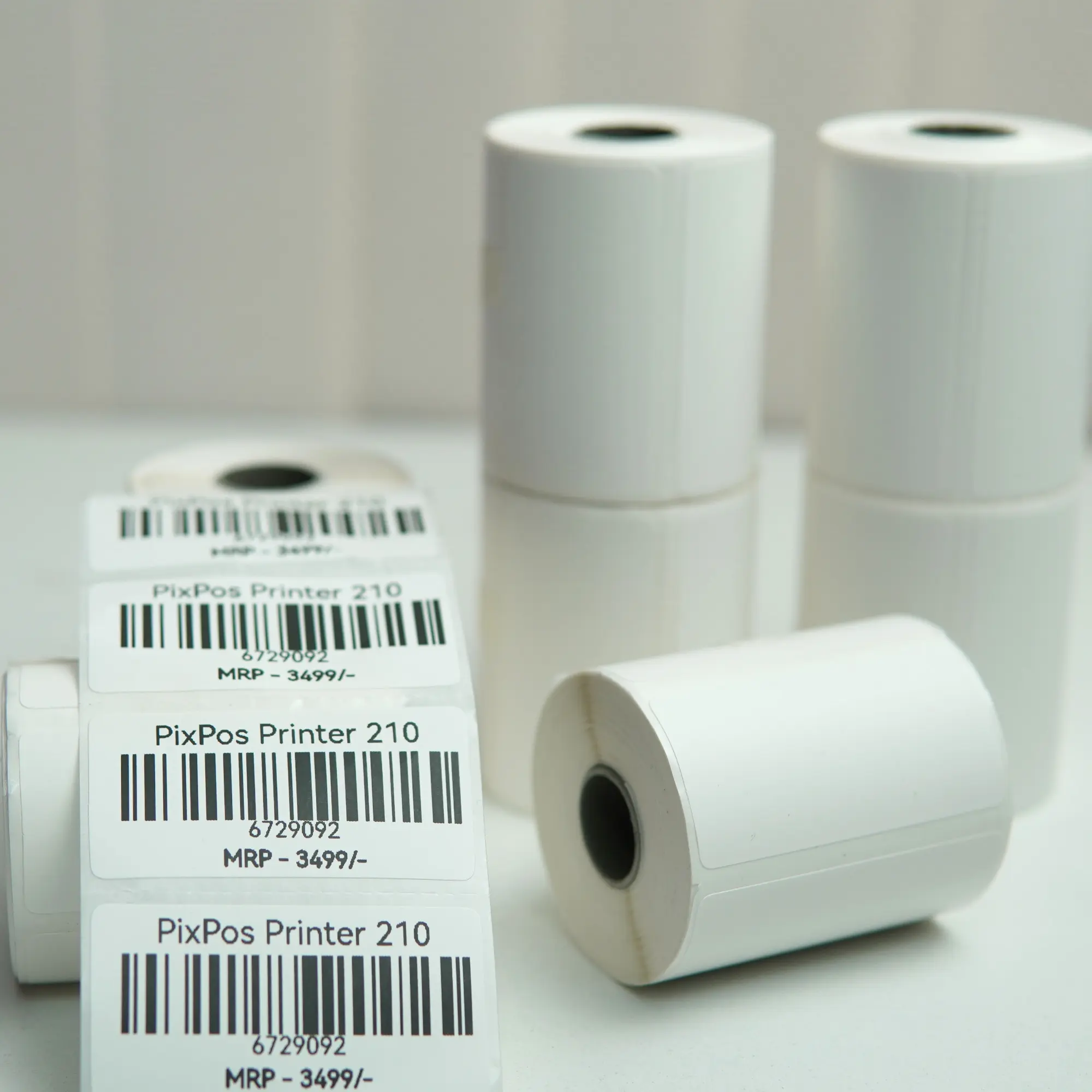 Picture of Pix 50mm*25mm Barcode Label Sticker Paper Roll- Thermal Barcode Sticker Roll For Mini Lable Printer