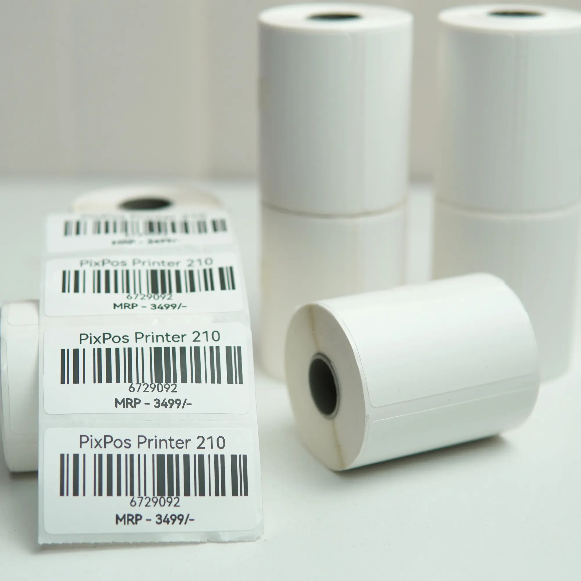 Picture of Pix 50mm*25mm Barcode Label Sticker Paper Roll- Thermal Barcode Sticker Roll For Mini Lable Printer