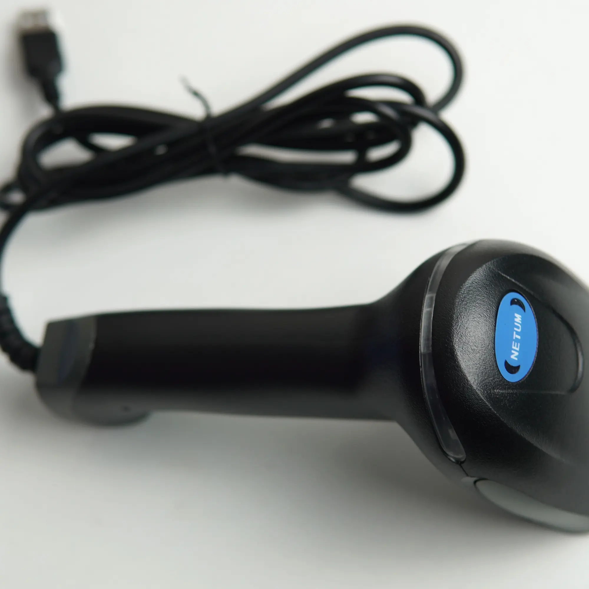 Picture of Pix 2D QR Code Scanner and reader - NETUM F19 2D Wired Laser Barcode Scanner - Barcode Scanner Wired Handheld 1D+2D QR Code Reader Auto Scanning POS Scan for Inventory Support Scanning from Computer POS Laptop
