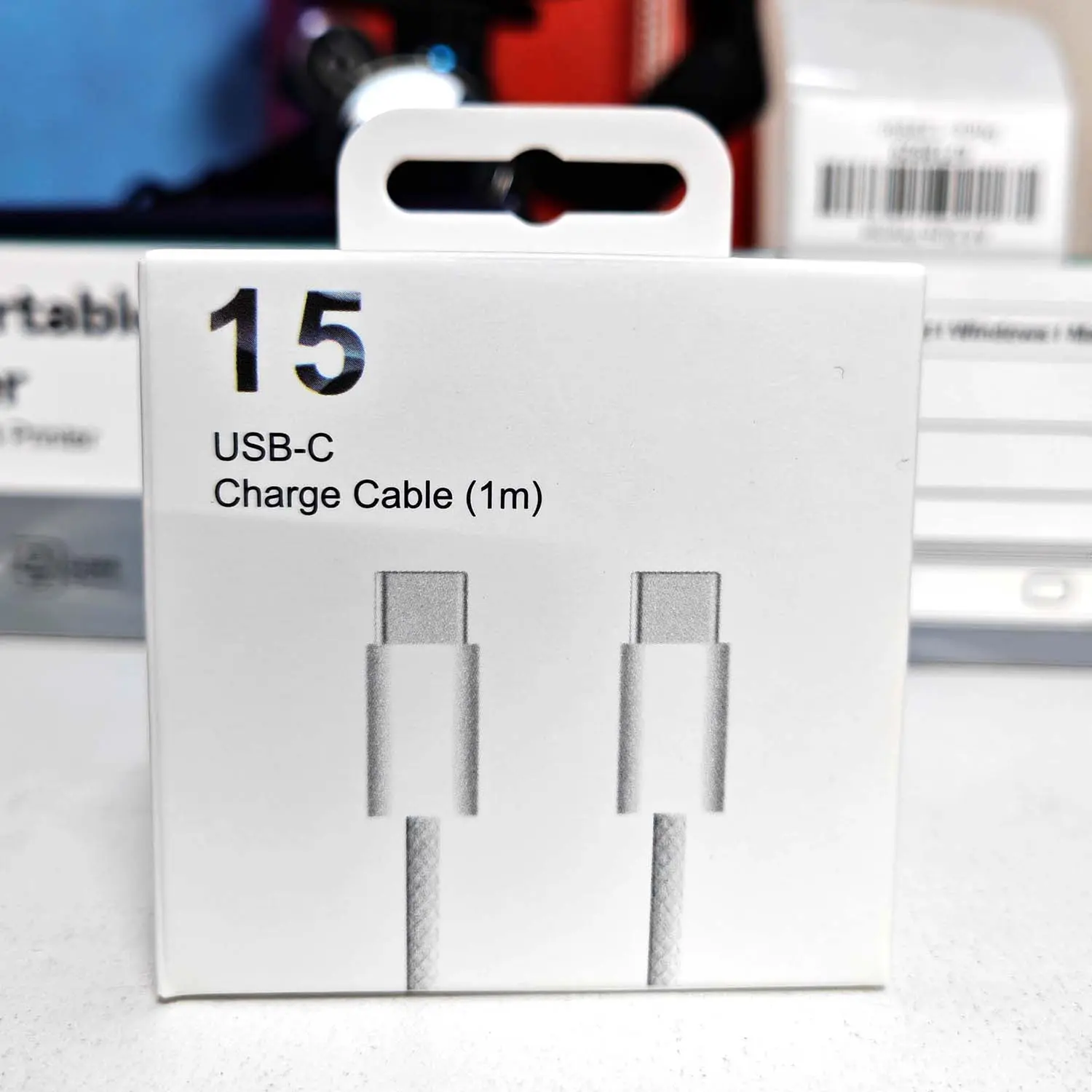 Picture of High Quality 60w Type c to Type c Nylon Oven Data Cable 1 Meter