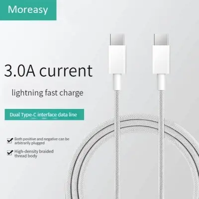 Picture of High Quality 60w Type c to Type c Nylon Oven Data Cable 1 Meter