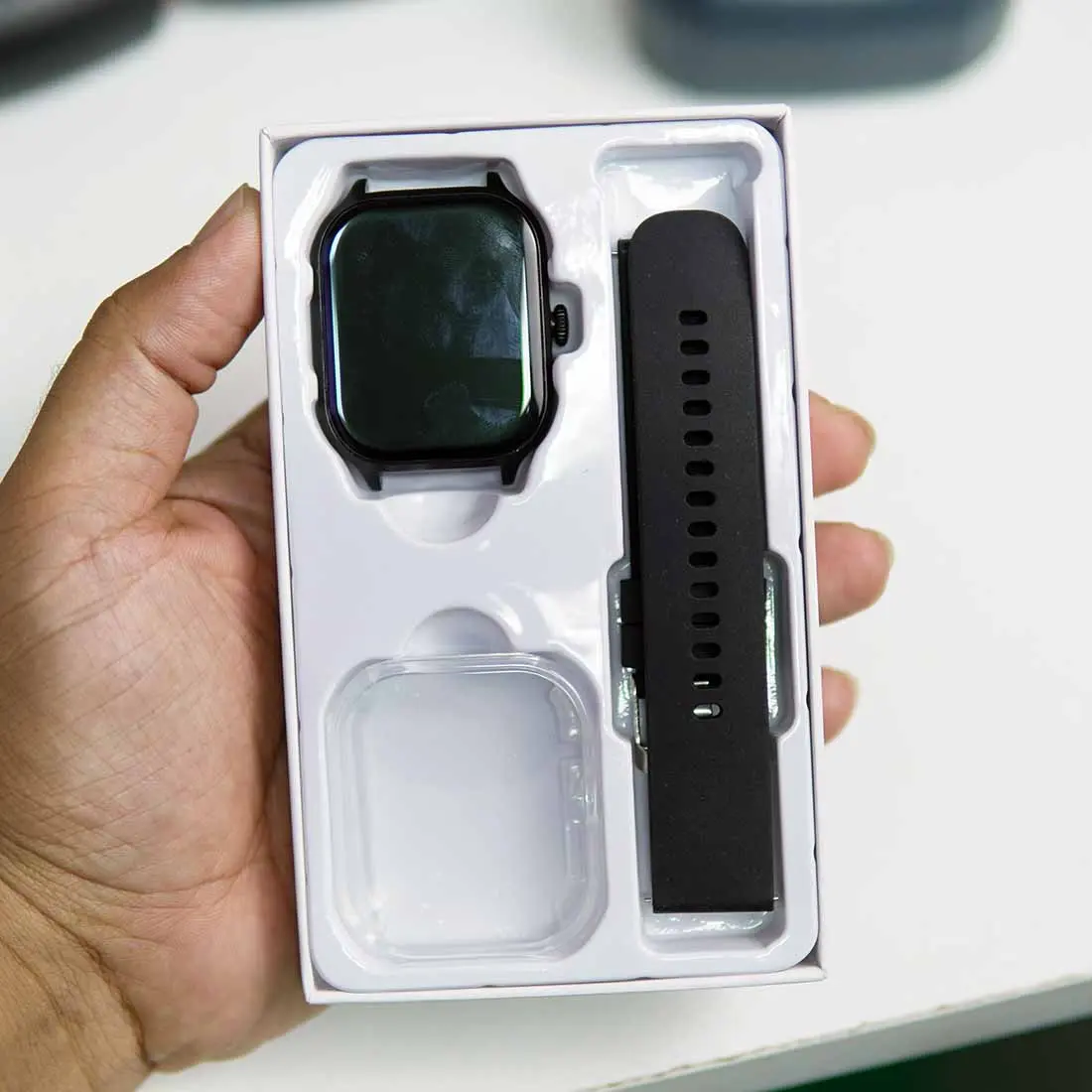 Picture of Pix WK9 Max Smartwatch IPS Display with free case & screen protector gift