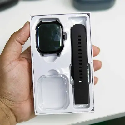 Picture of Pix WK9 Max Smartwatch IPS Display with free case & screen protector gift