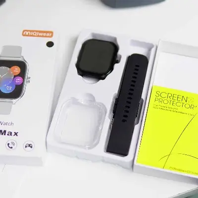 Picture of Pix WK9 Max Smartwatch IPS Display with free case & screen protector gift