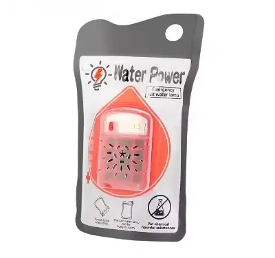 Picture of Pix Salt Water Lamp Emergency Light 120 hours - Portable Salt Water Lamp, 3 LED Outdoor Salt Lamp Emergency Camping Lantern, 120 Hours No Battery Reusable Salt Lighting with Lanyard for Night Fishing Camping