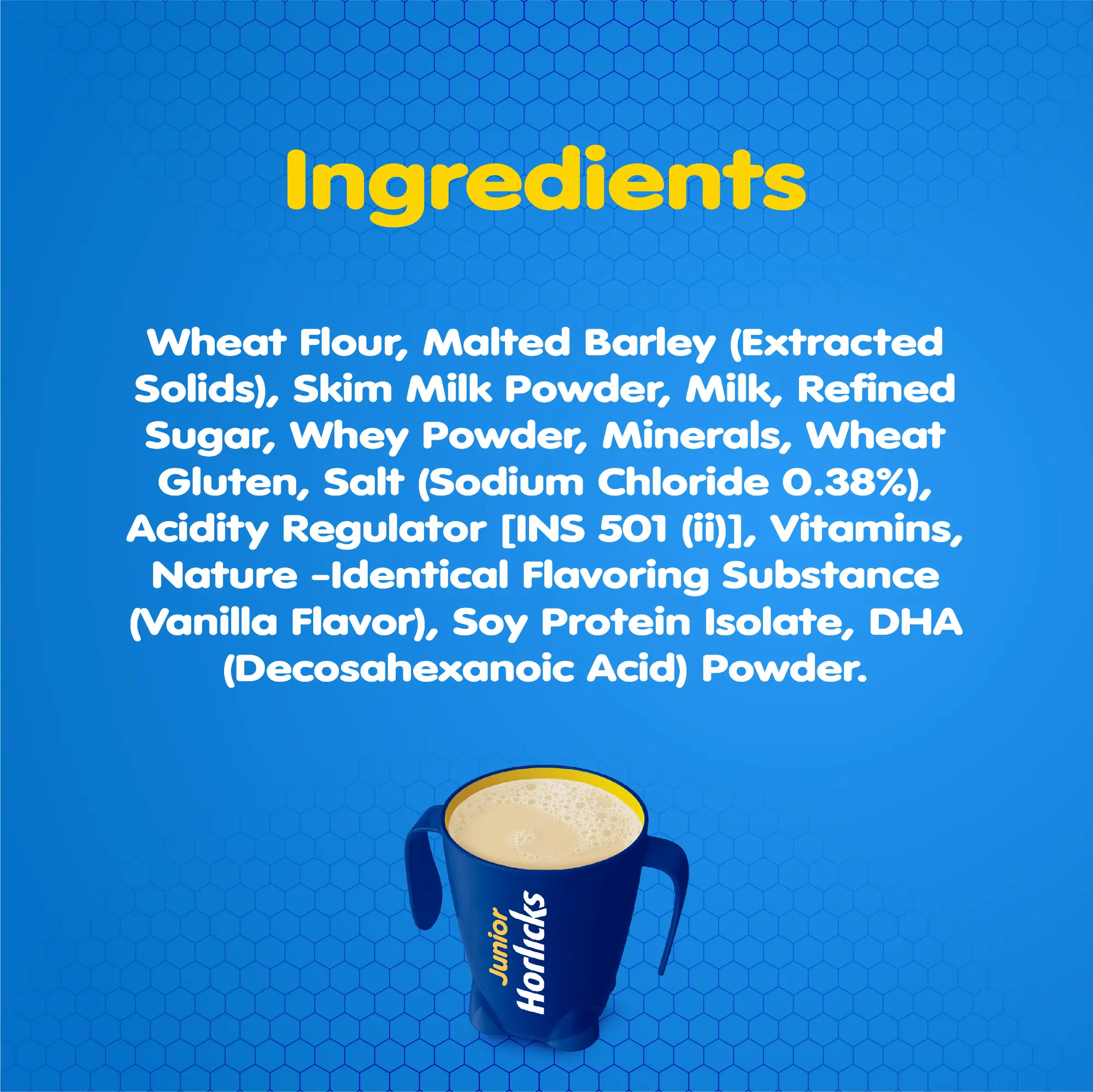 Picture of Junior Horlicks Health and Nutrition Drink Stage-1 Jar 500g (Powder Drink)