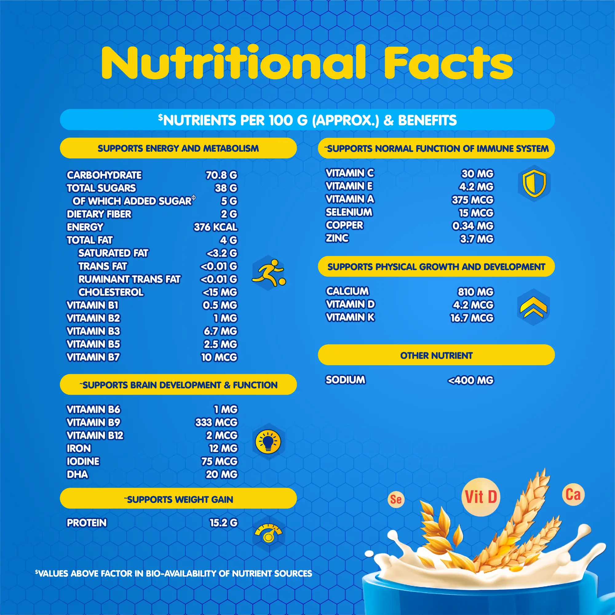 Picture of Junior Horlicks Health and Nutrition Drink Stage-2 Jar 500g (Powder Drink)