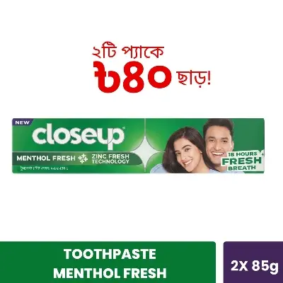 Picture of Closeup Toothpaste Menthol Fresh (Twin Pack 2X85g)