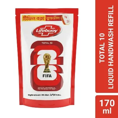 Picture of Lifebuoy Handwash (Soap) Total Refill 170ml (Tiffin Box Free)