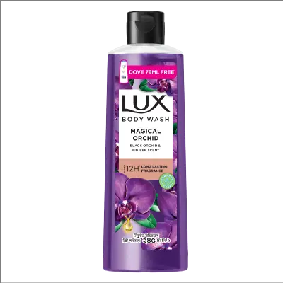 Picture of Lux Body Wash Black Orchid Scent & Juniper Oil 245ml (Dove 79ml Shampoo Free)