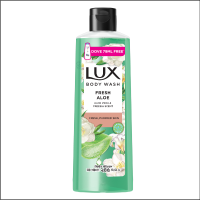 Picture of Lux Body Wash Freesia Scent & Aloe Vera 245ml (Dove 79ml Shampoo Free)