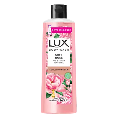 Picture of Lux Body Wash French Rose & Almond 245ml (Dove 79ml Shampoo Free)
