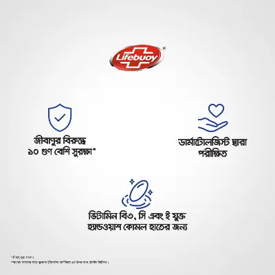 Picture of Lifebuoy Skin Cleansing Soap Bar Care 150g (Free Lifebuoy Shampoo 4 Sachet Pack)