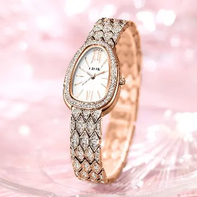 Picture of LIGE 89275 Rose Gold Luxury Women Watch Elegant & Waterproof