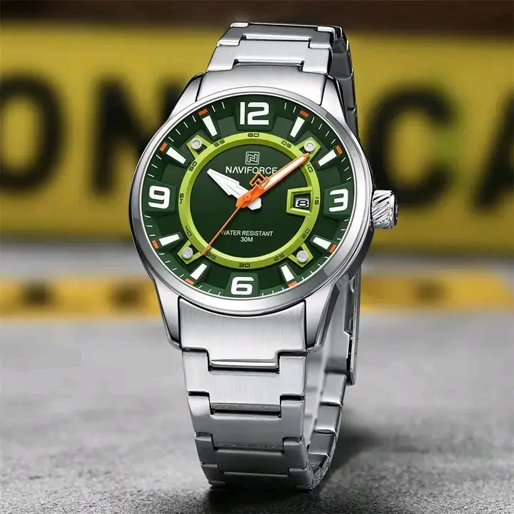 Picture of NAVIFORCE NF8044 Original Classic Watches For Men Top Brand Calendar Quartz Wristwatches Luxury Waterproof Luminous Clock Reloj Hombre