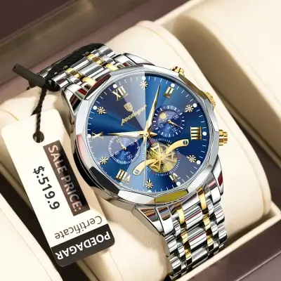 Picture of Poedagar 938 model new Men's watch special discount unique design Diamond cutting glass chronograph active waterproof wrist-watche FOR men