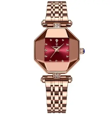 Picture of Ladies Watch Poedagar 368 new luxury fashion square dial gorgeous design exclusive collection romantic love for gift imported waterproof quartz movement wrist-watche for Women