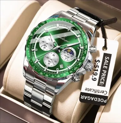 Picture of Poedagar 879 new Men's watch Chronograph active luxury fashion exclusive design waterproof imported wrist-watche for Men